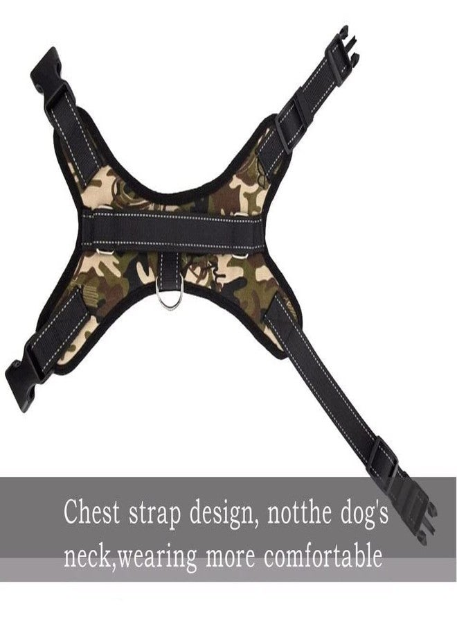 KittuPet Dog Harness, Adjustable Dog Body Belt for Large Small Medium Dogs and cat Rabbit All Breeds Animal (Large, Army) - Image 4